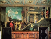 212/tiziano vecellio - entry of mary into the temple